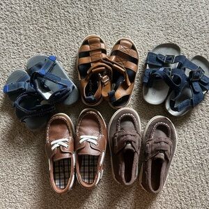 Lot of 5 boys summer shoes size 8